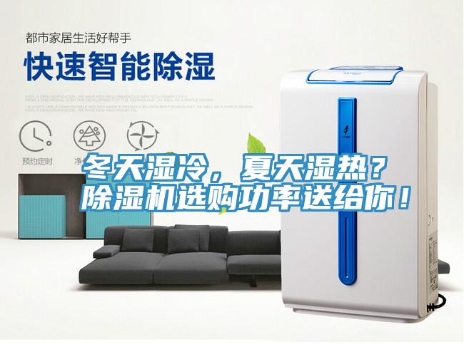 冬天濕冷，夏天濕熱？除濕機選購功率送給你！
