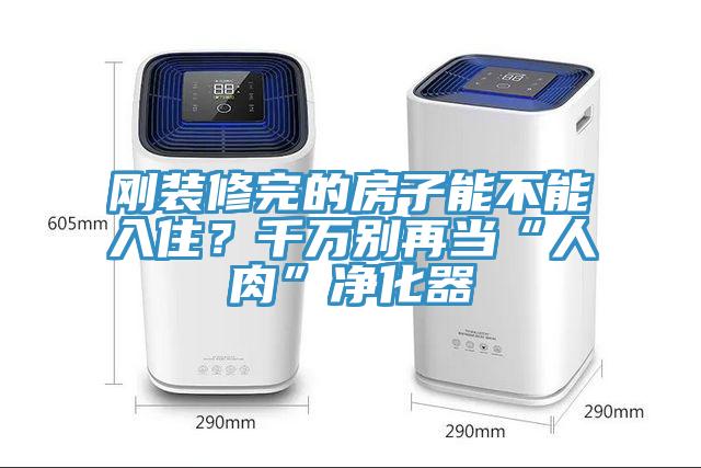 剛裝修完的房子能不能入?。壳f別再當(dāng)“人肉”凈化器