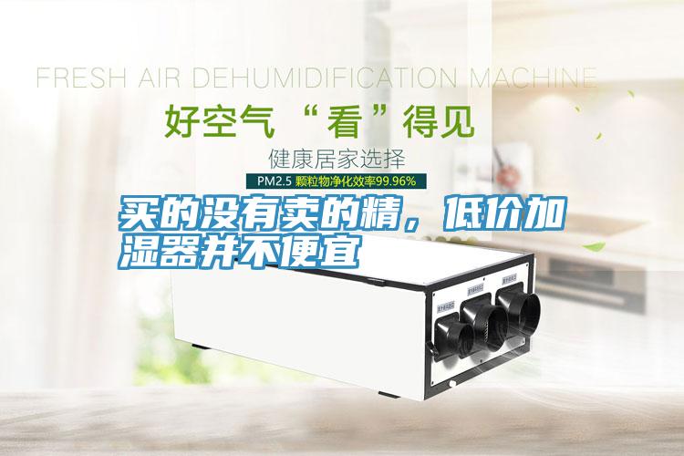 買的沒有賣的精，低價(jià)加濕器并不便宜