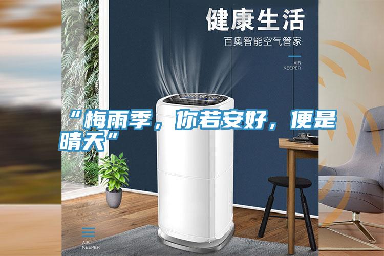 “梅雨季，你若安好，便是晴天”