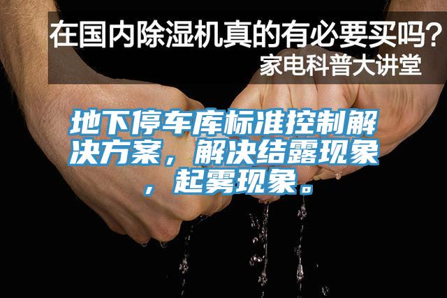 地下停車庫標(biāo)準(zhǔn)控制解決方案，解決結(jié)露現(xiàn)象，起霧現(xiàn)象。