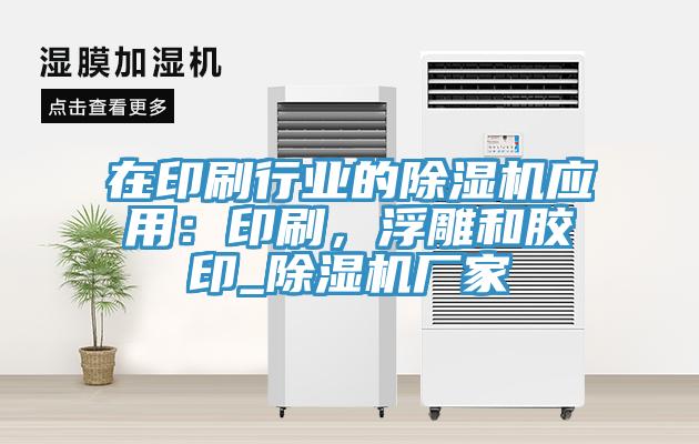 在印刷行業(yè)的除濕機應用：印刷，浮雕和膠印_除濕機廠家
