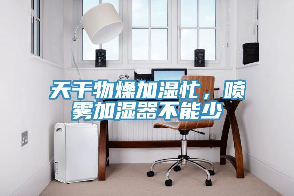 天干物燥加濕忙，噴霧加濕器不能少