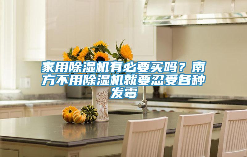 家用除濕機有必要買嗎？南方不用除濕機就要忍受各種發(fā)霉