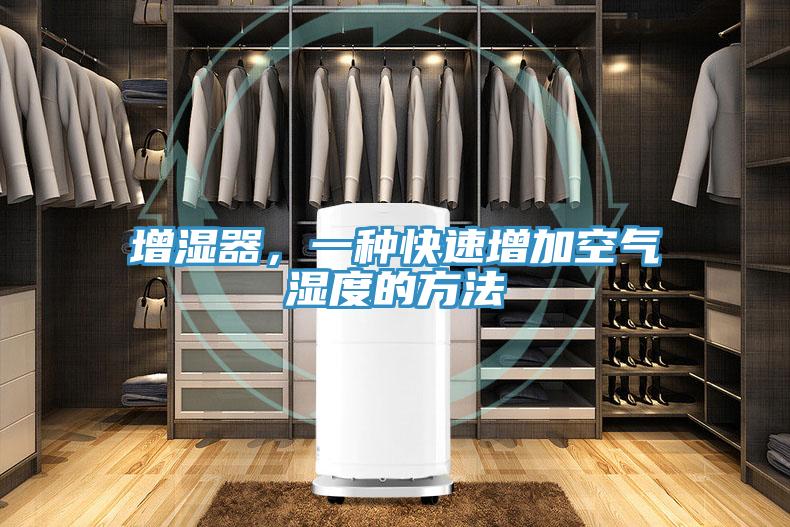 增濕器，一種快速增加空氣濕度的方法