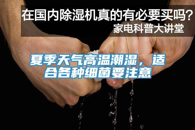 夏季天氣高溫潮濕，適合各種細(xì)菌要注意