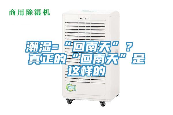 潮濕=“回南天”？ 真正的“回南天”是這樣的