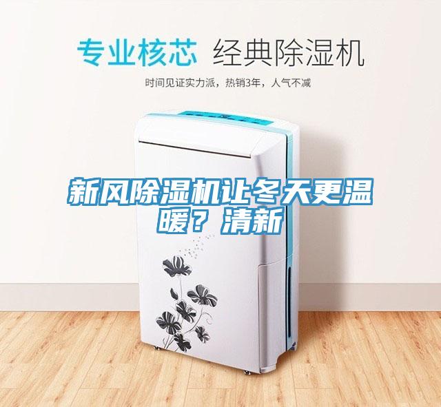 新風除濕機讓冬天更溫暖？清新