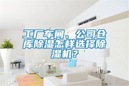 工廠車間、公司倉庫除濕怎樣選擇除濕機？