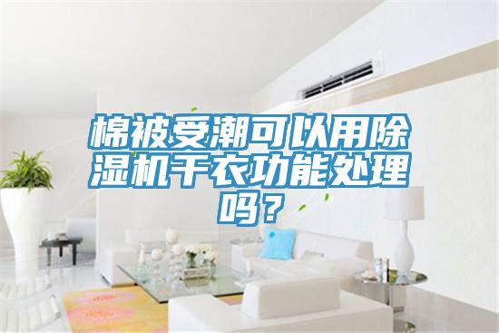 棉被受潮可以用除濕機(jī)干衣功能處理嗎？