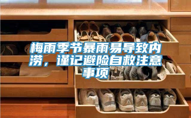 梅雨季節(jié)暴雨易導致內(nèi)澇，謹記避險自救注意事項