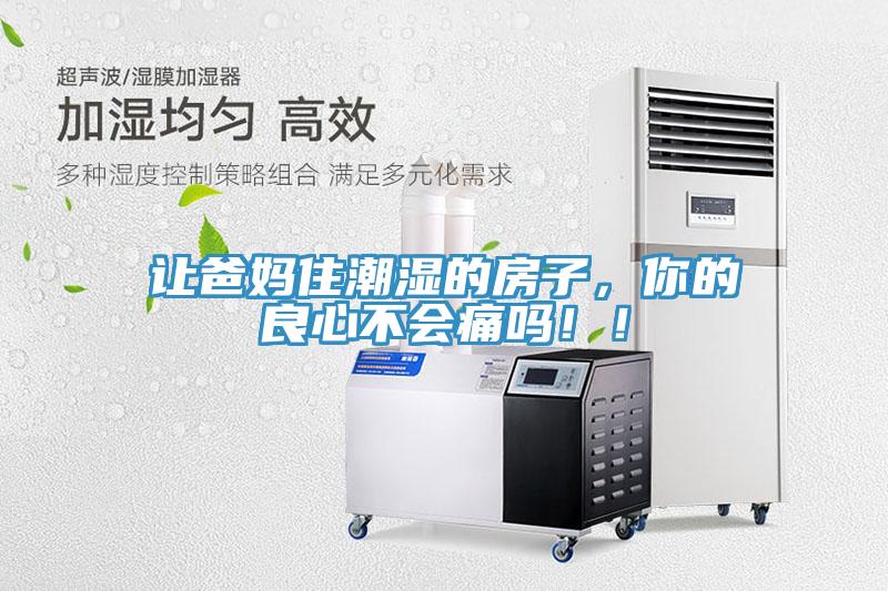 讓爸媽住潮濕的房子，你的良心不會痛嗎！！