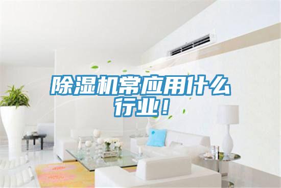 除濕機(jī)常應(yīng)用什么行業(yè)！
