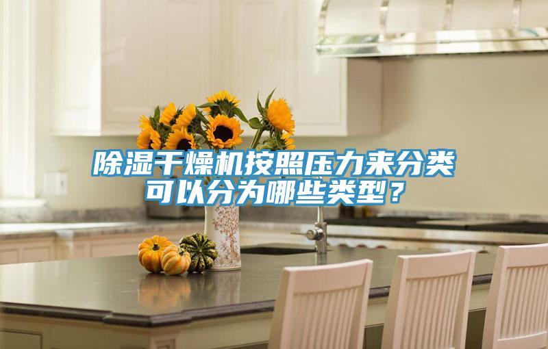 除濕干燥機(jī)按照壓力來(lái)分類可以分為哪些類型？
