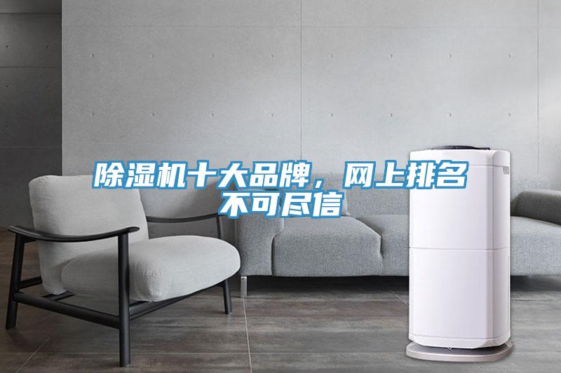 除濕機十大品牌，網(wǎng)上排名不可盡信