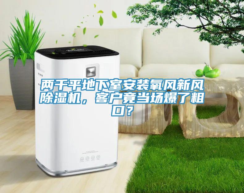 兩千平地下室安裝氧風(fēng)新風(fēng)除濕機(jī)，客戶竟當(dāng)場爆了粗口？