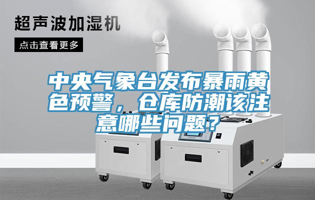 中央氣象臺發(fā)布暴雨黃色預(yù)警，倉庫防潮該注意哪些問題？