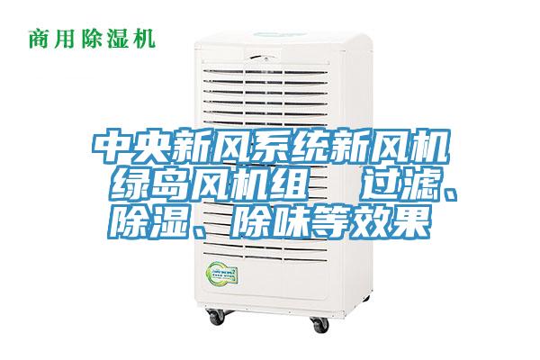 中央新風(fēng)系統(tǒng)新風(fēng)機(jī) 綠島風(fēng)機(jī)組  過濾、除濕、除味等效果