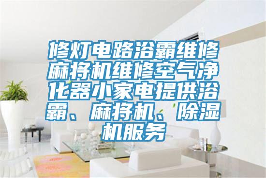 修燈電路浴霸維修麻將機(jī)維修空氣凈化器小家電提供浴霸、麻將機(jī)、除濕機(jī)服務(wù)
