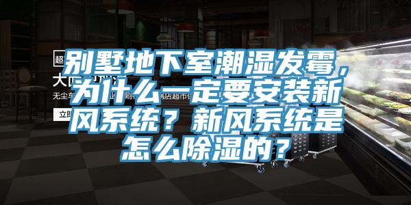 別墅地下室潮濕發(fā)霉，為什么一定要安裝新風(fēng)系統(tǒng)？新風(fēng)系統(tǒng)是怎么除濕的？