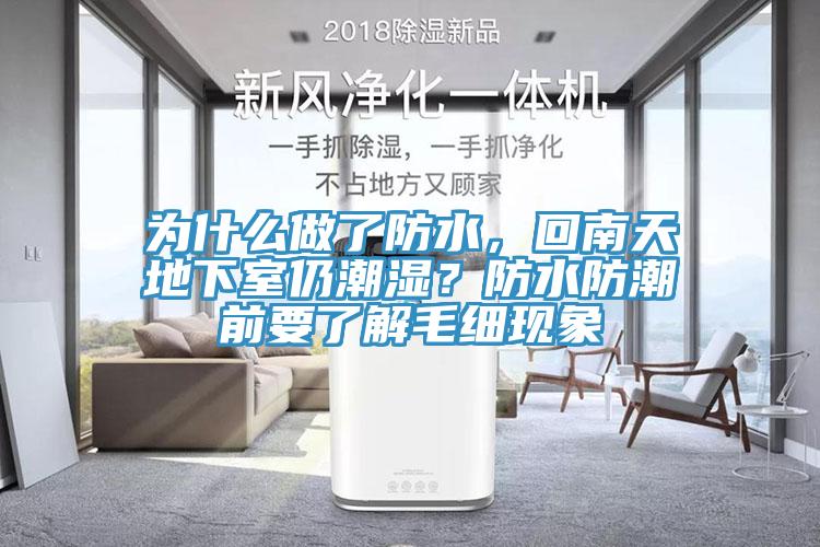為什么做了防水，回南天地下室仍潮濕？防水防潮前要了解毛細現(xiàn)象
