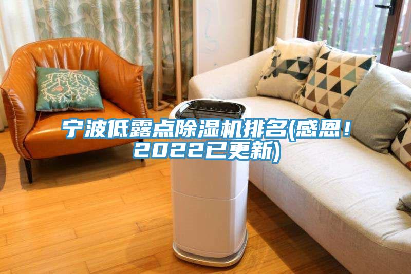 寧波低露點除濕機排名(感恩！2022已更新)