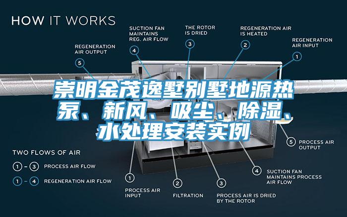 崇明金茂逸墅別墅地源熱泵、新風、吸塵、除濕、水處理安裝實例