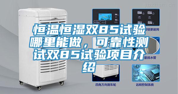 恒溫恒濕雙85試驗(yàn)?zāi)睦锬茏?，可靠性測試雙85試驗(yàn)項(xiàng)目介紹