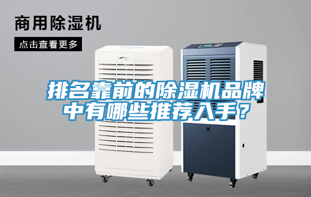 排名靠前的除濕機(jī)品牌中有哪些推薦入手？