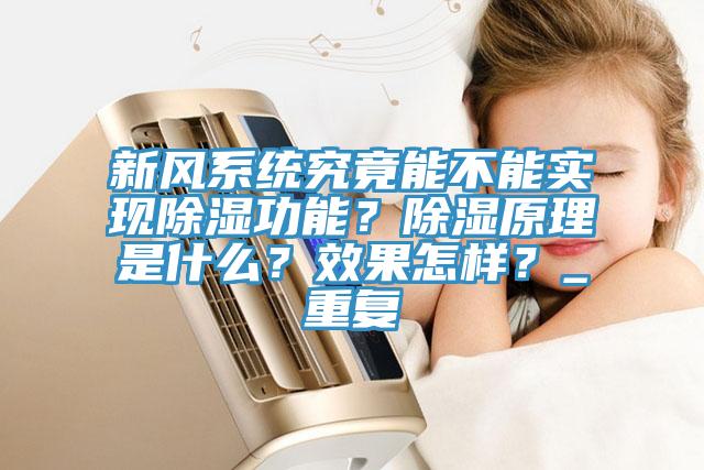 新風(fēng)系統(tǒng)究竟能不能實(shí)現(xiàn)除濕功能？除濕原理是什么？效果怎樣？_重復(fù)