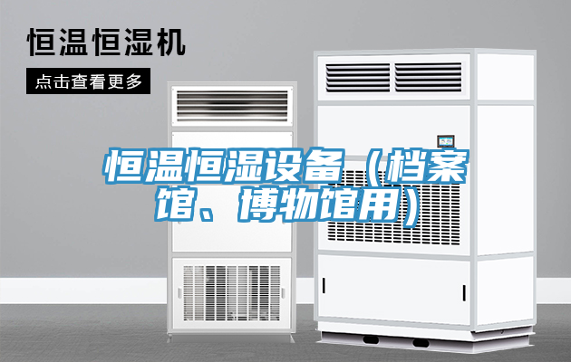恒溫恒濕設(shè)備（檔案館、博物館用）