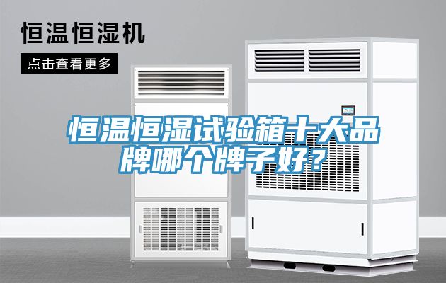 恒溫恒濕試驗箱十大品牌哪個牌子好？