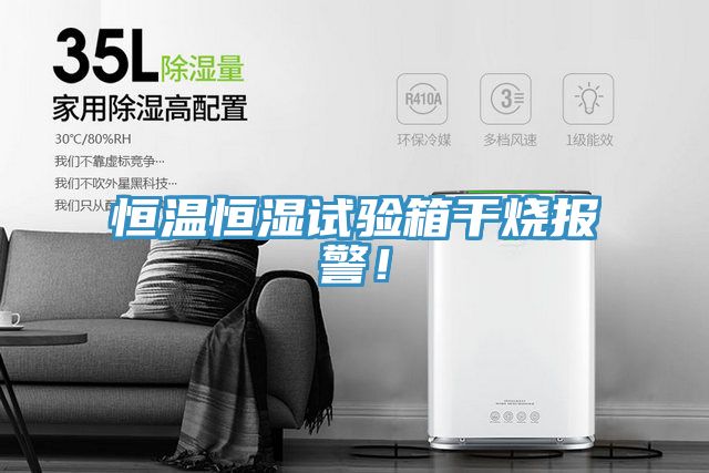 恒溫恒濕試驗箱干燒報警！