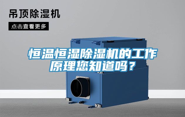 恒溫恒濕除濕機(jī)的工作原理您知道嗎？