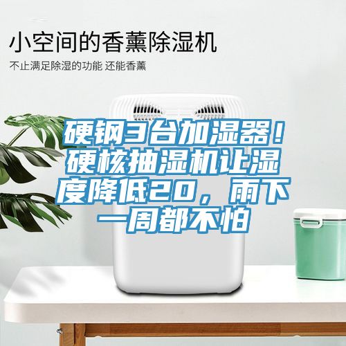 硬鋼3臺加濕器！硬核抽濕機讓濕度降低20，雨下一周都不怕