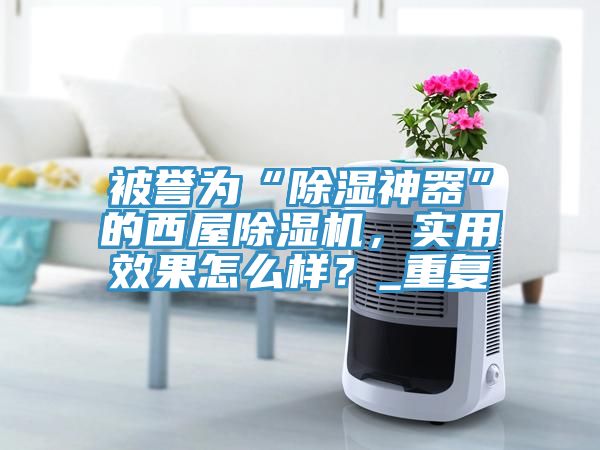 被譽為“除濕神器”的西屋除濕機(jī)，實用效果怎么樣？_重復(fù)
