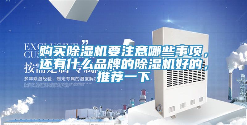 購買除濕機(jī)要注意哪些事項，還有什么品牌的除濕機(jī)好的，推薦一下