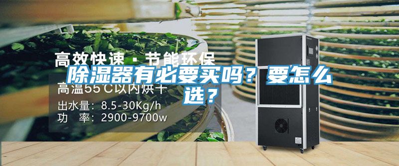 除濕器有必要買嗎？要怎么選？
