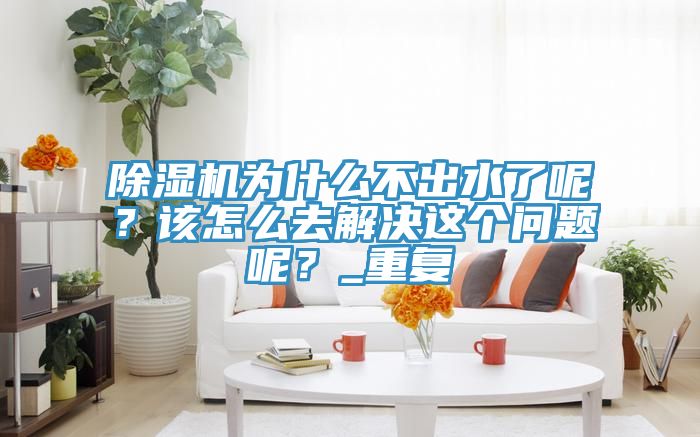 除濕機(jī)為什么不出水了呢？該怎么去解決這個(gè)問題呢？_重復(fù)