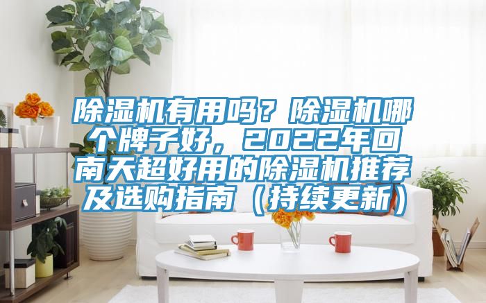 除濕機(jī)有用嗎？除濕機(jī)哪個(gè)牌子好，2022年回南天超好用的除濕機(jī)推薦及選購(gòu)指南（持續(xù)更新）